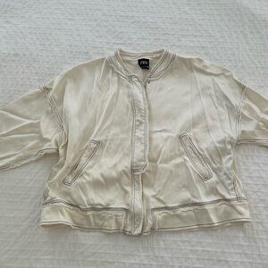 Zara Women's Off-White Bomber Jacket